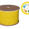 Kabel u/utp kat.6 lsoh 4x2x23awg b2ca 500m (żółta powłoka) 25 lat gwarancji, badanie jakości laboratorium intertek (usa) ALANTEC Kabel u/utp kat.6 lsoh 4x2x23awg b2ca 500m (żółta powłoka) 25 lat gwarancji, badanie jakości laboratorium intertek (usa) ALANTEC