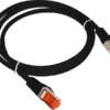 Patch-cord s/ftp kat.6a lsoh 0.5m czarny ALANTEC
