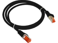 Patch-cord s/ftp kat.6a lsoh 0.5m czarny ALANTEC