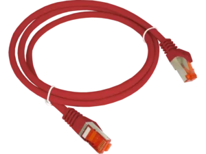 Patch-cord s/ftp kat.6a lsoh 0.5m czerwony ALANTEC