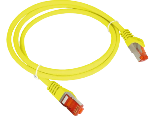 Patch-cord s/ftp kat.6a lsoh 0.5m żółty ALANTEC