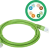 Patch-cord u/utp kat.5e pvc 1.0m zielony ALANTEC