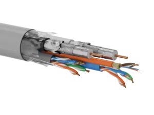 Multi-kabel Q-LANTEC multimedia 2 x u/utp kat.5e + 2 x rg6 + 2 x fo g657a1, pvc, szary 350m