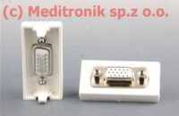 Ramka w standardzie mosaic 22,5x45mm do montażu adaptera VGA Ramka w standardzie mosaic 22,5x45mm do montażu adaptera VGA