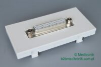 Ramka w standardzie mosaic, ze złączem żeńskim D-Sub25 Ramka w standardzie mosaic, ze złączem żeńskim D-Sub25