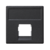 Adapter w standardzie mosaic 45x45mm na jeden keystone, z osłoną antykurzową w kolorze grafitowym. Adapter w standardzie mosaic 45x45mm na jeden keystone, z osłoną antykurzową w kolorze grafitowym.