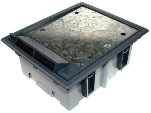 Puszka podłogowa (floorbox) na 4 moduły mosaic 45x45mm. do wykończenia wykładziną
