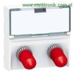 Gniazdo optyczne 2XST w standardzie mosaic 45X45