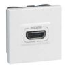 Gniazdo HDMI, białe, w standardzie mosaic 45X45 Gniazdo HDMI, białe, w standardzie mosaic 45X45