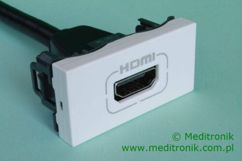 Adapter hdmi g/g na kablu 10cm w standardzie mosaic 45x22,5