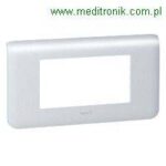 Ramka dla 4 modułów 45x22,5 w standardzie mosaic, kolor alum