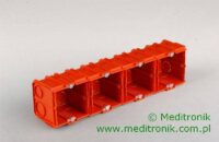 Puszka podtynkowa do ścian murowanych, głębokość 60mm. Puszka podtynkowa do ścian murowanych, głębokość 60mm.