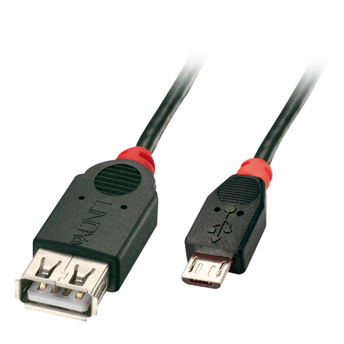 Lindy kabel USB A-MICRO/B, 2.0, gniazdo/wtyk, 1m, 31936