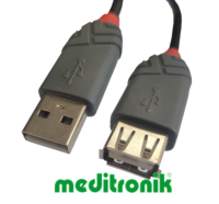 Lindy 36704 extender/przedłużacz USB A-A, 2.0, wtyk/gniazdo, długość 3m, czarny, Anthra Line Lindy 36704 extender/przedłużacz USB A-A, 2.0, wtyk/gniazdo, długość 3m, czarny, Anthra Line