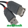 Lindy extender/przedłużacz USB A-A, 2.0, wtyk/gniazdo, długość 2m, czarny, 36703, Anthra Line Lindy extender/przedłużacz USB A-A, 2.0, wtyk/gniazdo, długość 2m, czarny, 36703, Anthra Line