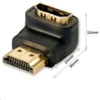 Lindy 41085 Adapter kątowy HDMI wtyk/gniazdo