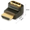 Lindy 41086 Adapter kątowy HDMI wtyk/gniazdo Lindy 41086 Adapter kątowy HDMI wtyk/gniazdo