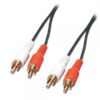 Kabel Lindy z podwójnymi złączami RCA (chinch) wtyk/wtyk