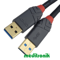 Lindy 36752 Kabel USB A-A, 3.0, wtyk/wtyk, 2m, czarny, Anthra Line Lindy 36752 Kabel USB A-A, 3.0, wtyk/wtyk, 2m, czarny, Anthra Line