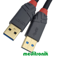 Lindy 36753 kabel USB A-A, 3.0, wtyk/wtyk, długość 3m, czarny