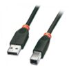 Lindy 36672 kabel USB A-B, 2.0, wtyk/wtyk, długość 1m, czarny. Lindy 36672 kabel USB A-B, 2.0, wtyk/wtyk, długość 1m, czarny.