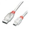 Lindy 36695 kabel USB A-A, 2.0, wtyk/wtyk, długość 5m, czarny Lindy 36695 kabel USB A-A, 2.0, wtyk/wtyk, długość 5m, czarny