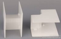 Narożnik wewnętrzny do listwy 40x40 biały 8645