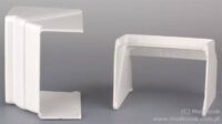 Narożnik wewnętrzny do listwy 120x55 biały 8475