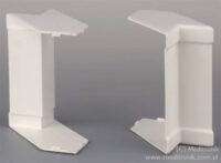 Narożnik wewnętrzny do listwy 140x70 biały