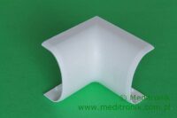 Narożnik wewnętrzny do listwy LE 40 biały