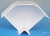 Pokrywa kątowa do listwy 90x55 biała 8403