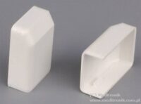 Pokrywa końcowa do listwy 20x10 biała 8921