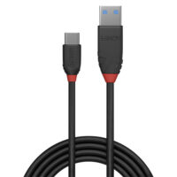 Lindy 36917 USB A-C, 3.1, wtyk/wtyk, długość 1.5m, czarny, do 10Gbit/s,  Quick Charge 3.0, Black Line Lindy 36917 USB A-C, 3.1, wtyk/wtyk, długość 1.5m, czarny, do 10Gbit/s,  Quick Charge 3.0, Black Line