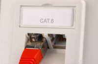 Gniazdo podtynkowe podwójne RJ45 FTP kat.6 montaż LSA+