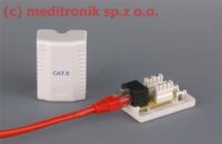 Gniazdo natynkowe pojedyncze RJ45 UTP kat.6 montaż LSA+