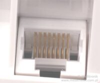 Gniazdo podtynkowe pojedyncze RJ45 UTP kat.5e monta偶 LSA+ Gniazdo podtynkowe pojedyncze RJ45 UTP kat.5e monta偶 LSA+