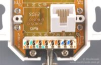 Gniazdo podtynkowe pojedyncze RJ45 UTP kat.6 monta偶 LSA+ Gniazdo podtynkowe pojedyncze RJ45 UTP kat.6 monta偶 LSA+