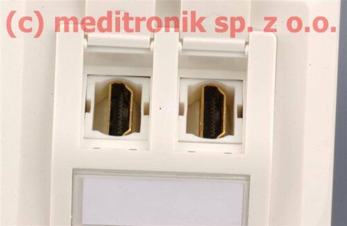 Gniazdo multimedialne podtynkowe 2xHDMI typu keystone