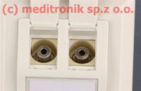 Gniazdo multimedialne podtynkowe 2xJACK typu keystone