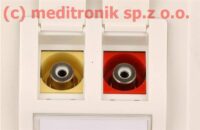 Gniazdo multimedialne podtynkowe 2xRCA typu keystone