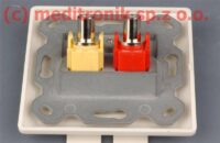 Gniazdo multimedialne podtynkowe 2xRCA typu keystone Gniazdo multimedialne podtynkowe 2xRCA typu keystone
