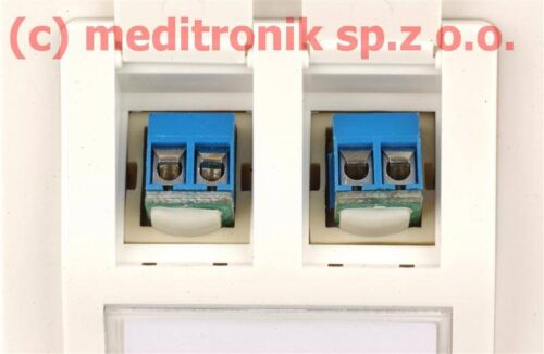 Gniazdo multimedialne podtynkowe 2xSPEAKER typu keystone