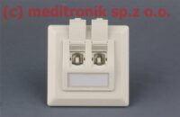 Gniazdo multimedialne podtynkowe 2xUSB-B typu keystone