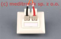 Puszka podtynkowa typ "German Style" na dwa złącza FC-SC MM