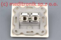 Puszka podtynkowa typ "German Style" na dwa złącza MTRJ MM