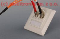 Puszka podtynkowa typ "German Style" na dwa złącza SC-ST MM