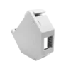 Adapter na szynę din (th35) do keystone rj45, rj12 z uziemieniem i pokrywą ALANTEC Adapter na szynę din (th35) do keystone rj45, rj12 z uziemieniem i pokrywą ALANTEC