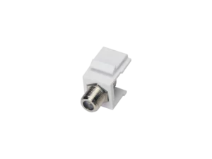 Adapter typu keystone ze złączem f, kolor biały ALANTEC