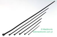 Opaska kablowa zaciskowa 180mm x 4,8mm czarna
