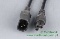 Kabel zasilający dł. 0,4m wtyk C14 na gniazdo C5 NOTEBOOK